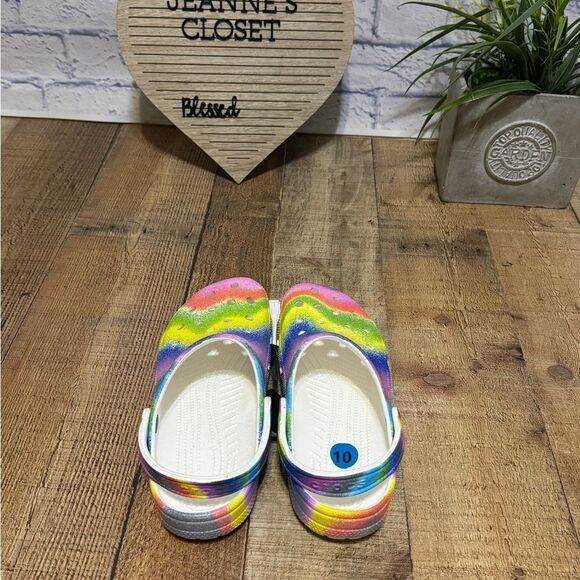 Crocs Classic Spray Dye Clog Shoe Unisex Size M8/W10 - Picture 6 of 11